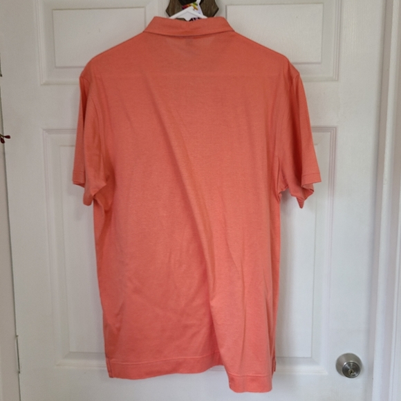 (862) Mercer Blue Men's Short Sleeve Polo Shirt, Size: Medium Color: Peach - Picture 10 of 14